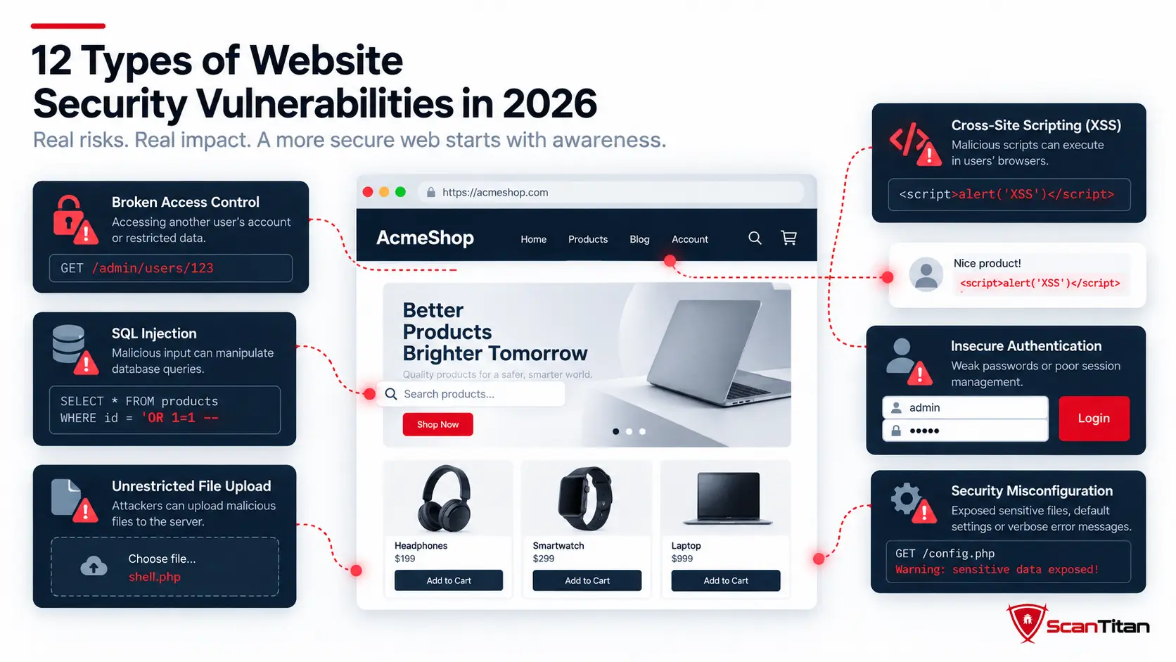 12 Types of Website Security Vulnerabilities in 2026
