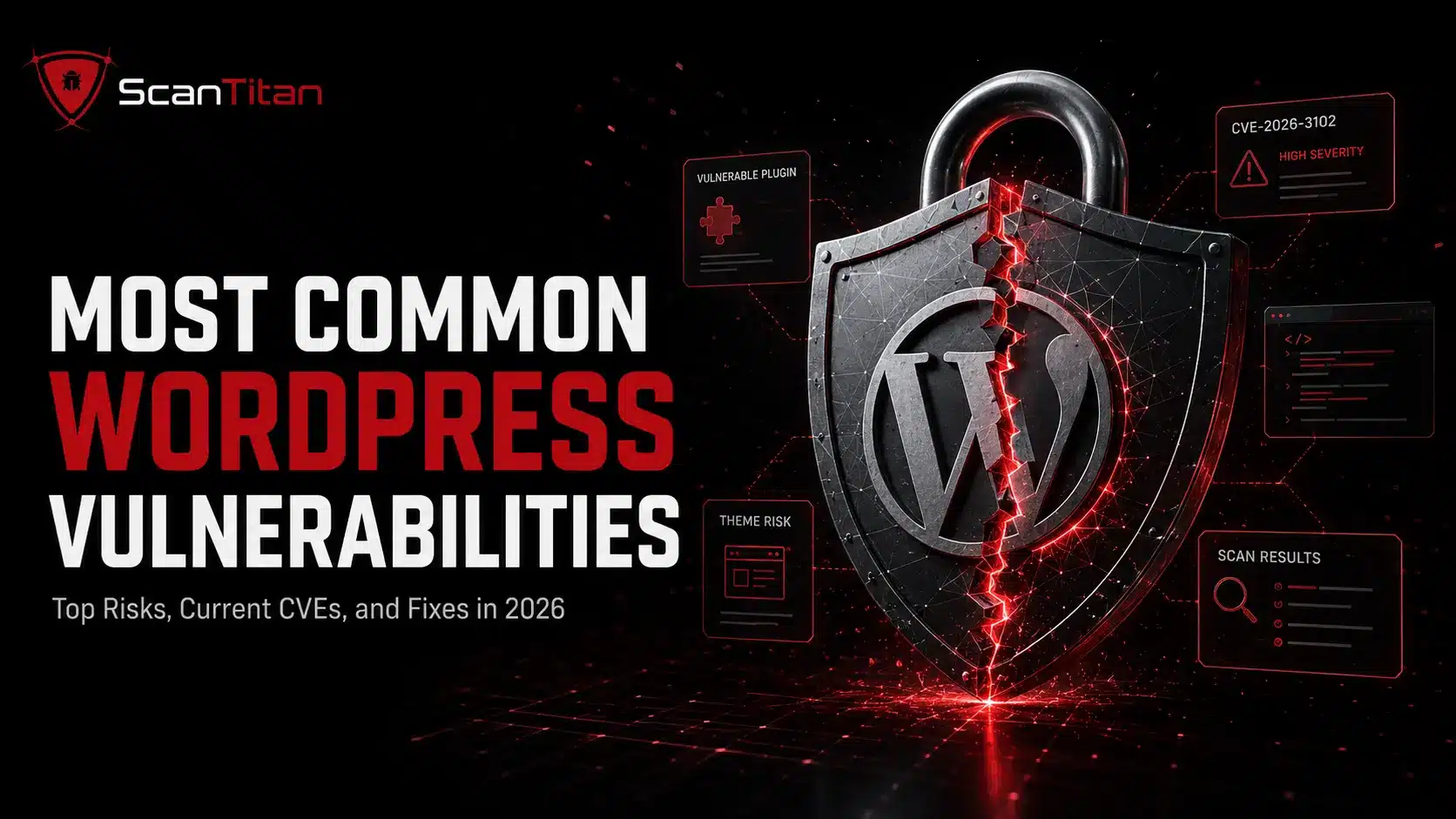Most Common WordPress Vulnerabilities in 2026 List, CVEs, and Fixes