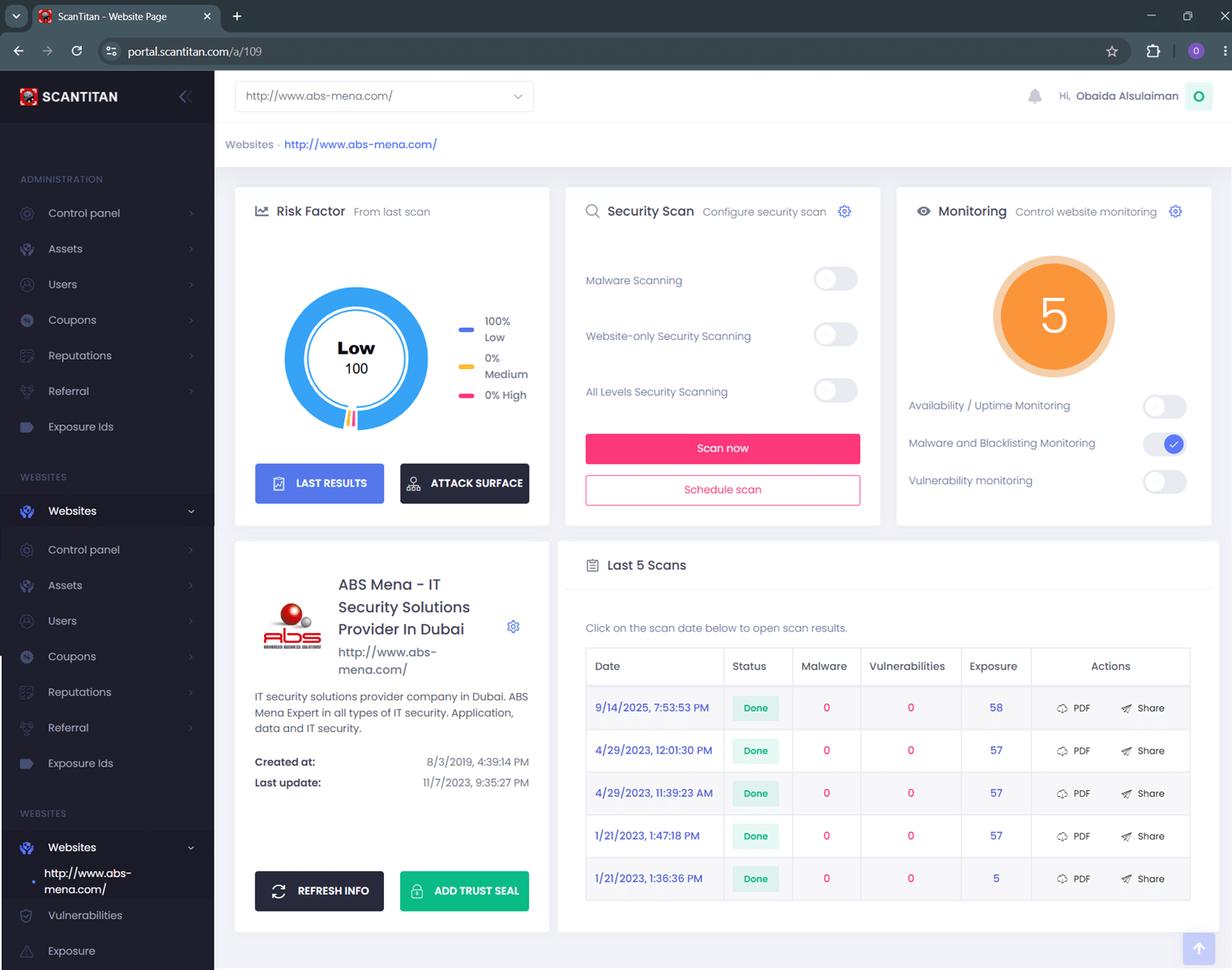 How ScanTitan removes malware from your website