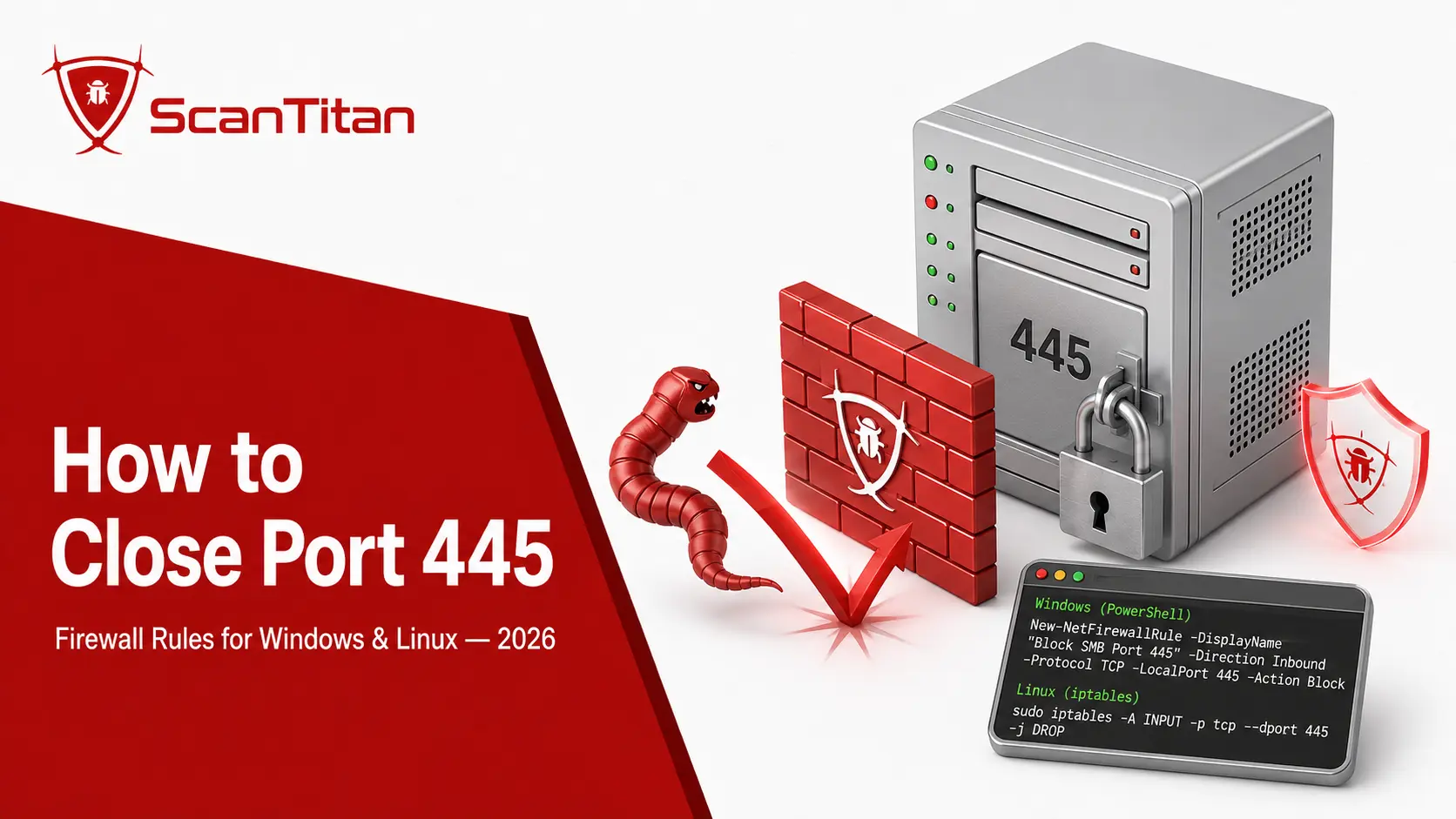 How to close port 445