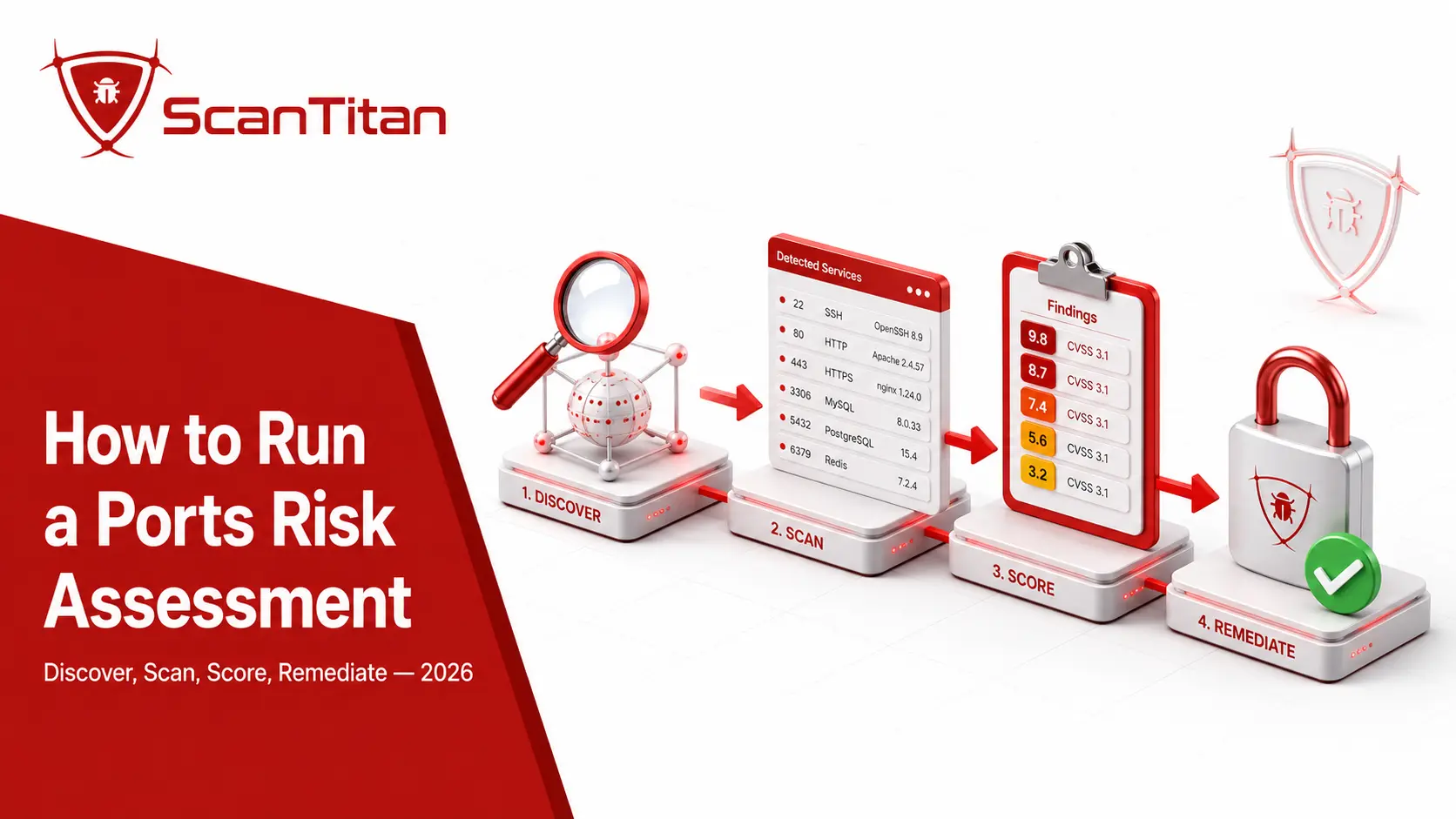 How to run an open ports security risk assessment step by step