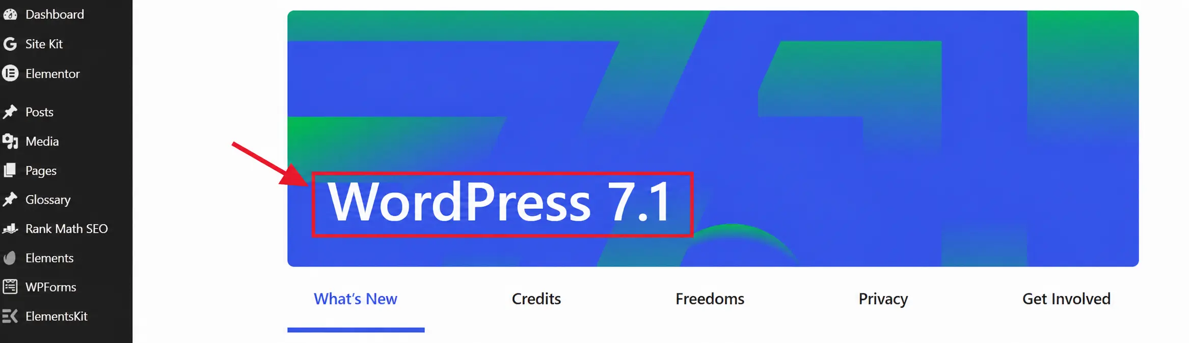Read the dashboard