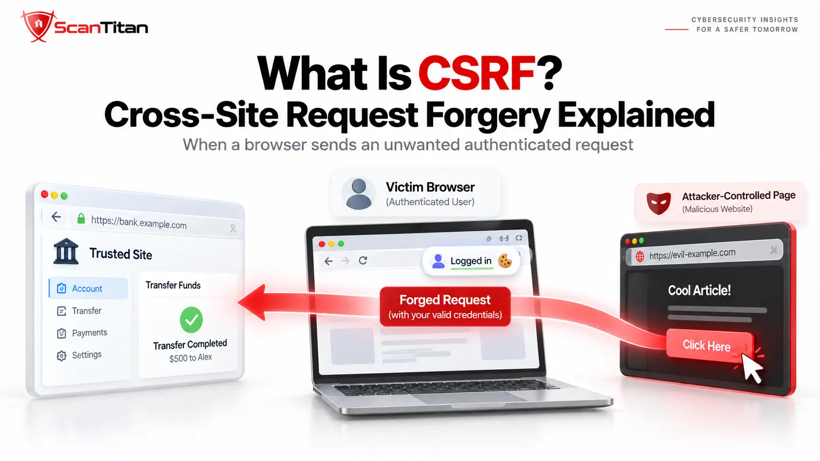 What Is CSRF? Cross-Site Request Forgery Explained