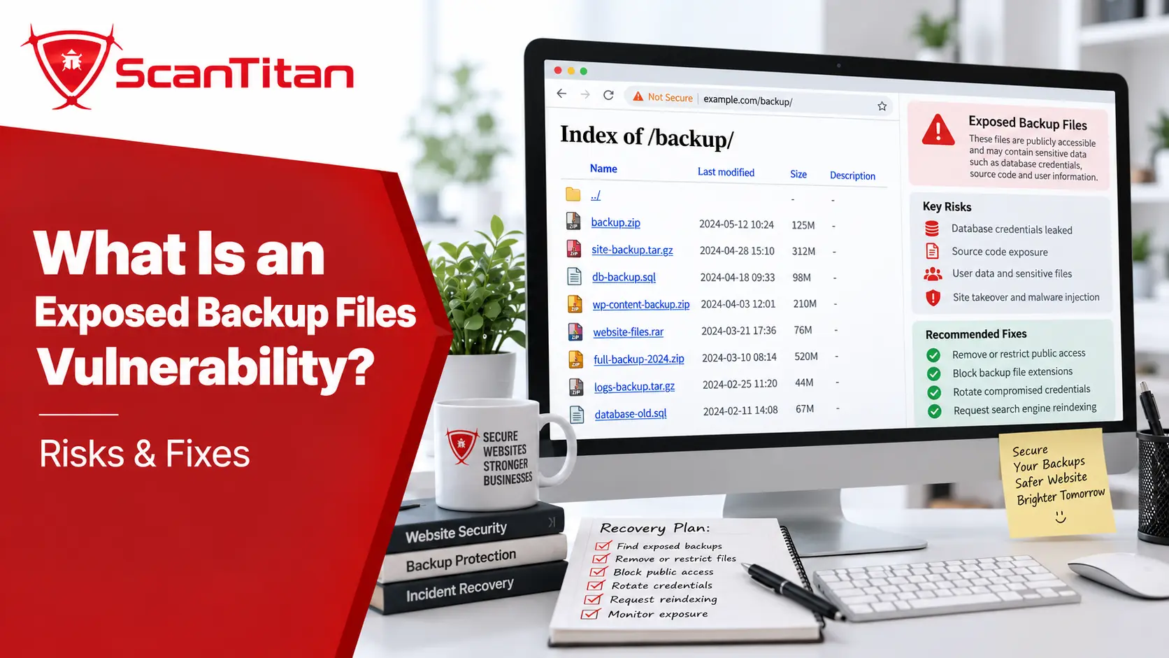 What Is an Exposed Backup Files Vulnerability? Risks & Fixes