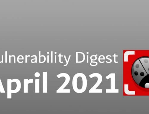April 2021 vulnerability digest report cover