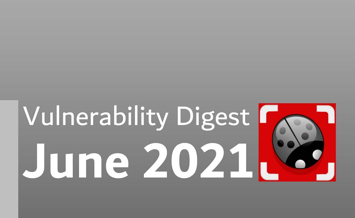 June 2021 vulnerability digest report cover