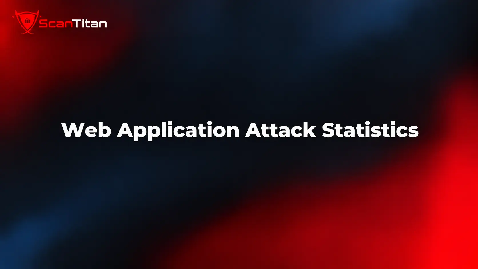 Web application attack statistics 2026 title banner with the ScanTitan logo on a dark navy and red background